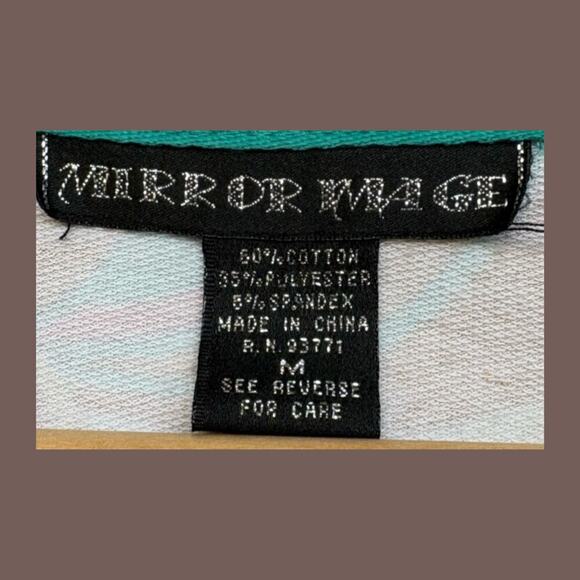 Mirror Image Zip-Up Jacket | Psychedelic Floral | Size M | Vintage - Picture 3 of 5